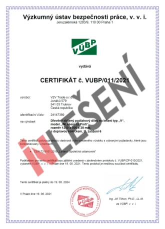 Certifikáty podlážky INLešení PROFI - 1