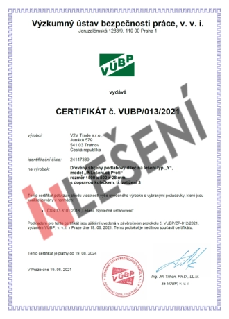 Certifikáty podlážky INLešení PROFI - 3